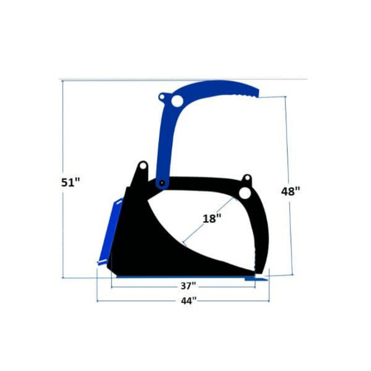 Stinger Demolition Grapple (DG) | Solid Bottom | Scrap Bucket