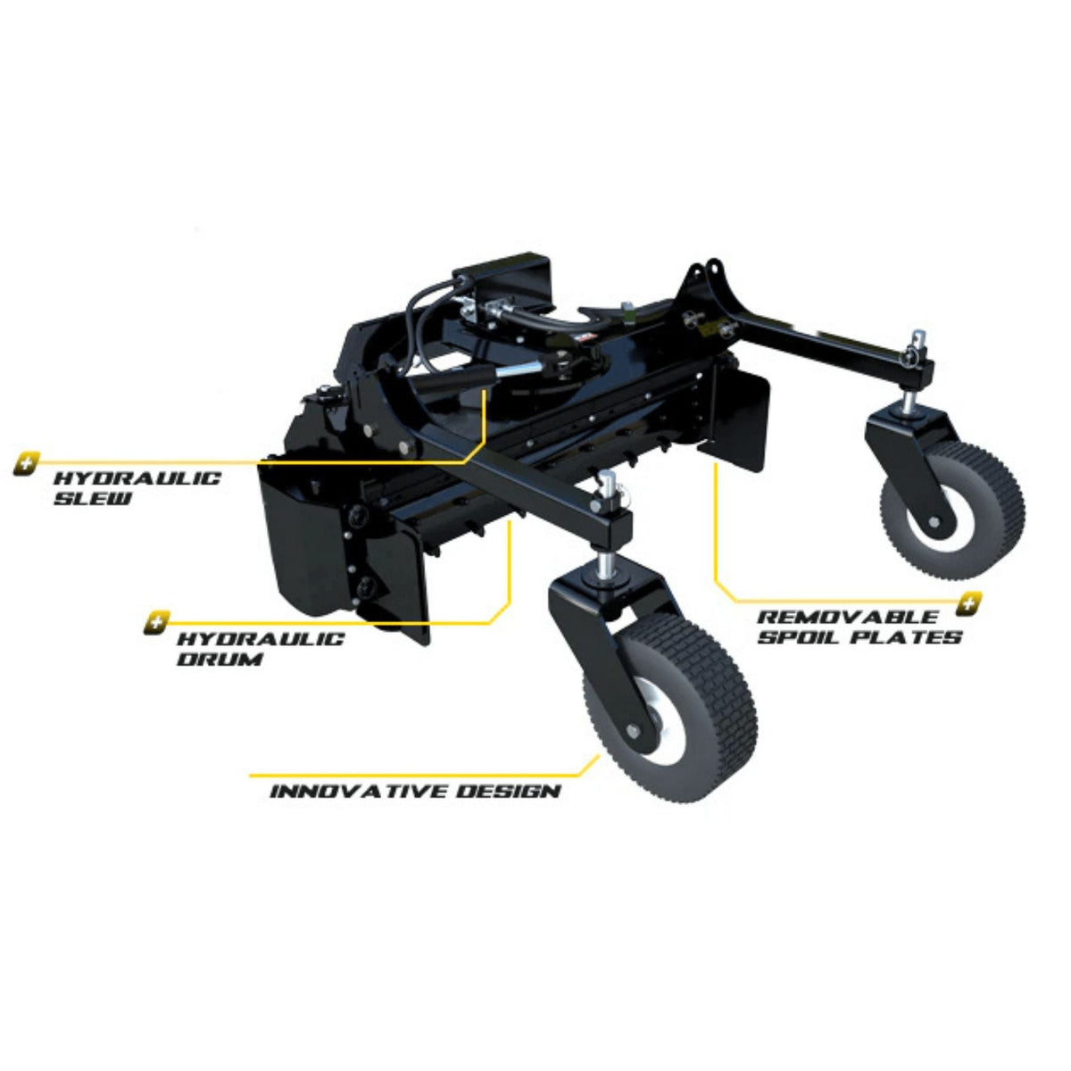 Stinger Power Rake (Soil Conditioner) | Carbide Teeth | 48" - 90"