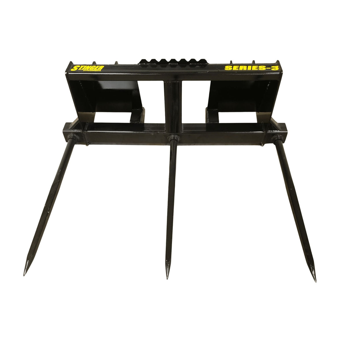 Stinger Skid Steer Triple Bale Spear | Large Square Bales | 10,500 lb Capacity